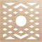 Ekena Millwork Chevron Wood Fretwork Pierced Ceiling Medallion, Alder, 38"OD x 9 7/8"ID x 1/4"T CMWP38X38X0250CHAL - alternate 1